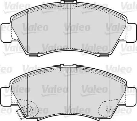 Valeo 598495 - Kit pastiglie freno, Freno a disco autozon.pro