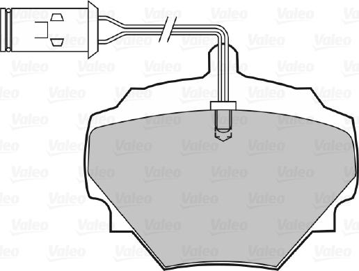 Valeo 598497 - Kit pastiglie freno, Freno a disco autozon.pro