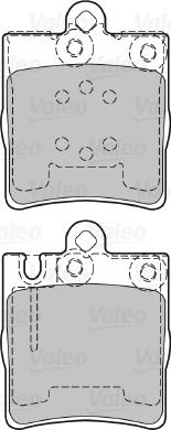 Valeo 598447 - Kit pastiglie freno, Freno a disco autozon.pro