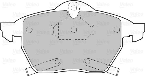 Valeo 598454 - Kit pastiglie freno, Freno a disco autozon.pro