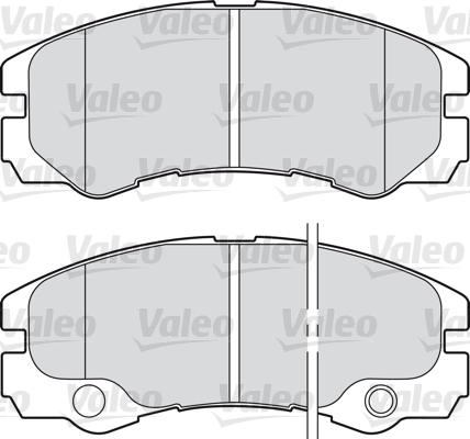 Valeo 598460 - Kit pastiglie freno, Freno a disco autozon.pro