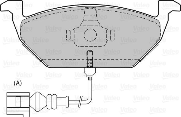 Valeo 598408 - Kit pastiglie freno, Freno a disco autozon.pro