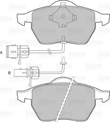 Valeo 598489 - Kit pastiglie freno, Freno a disco autozon.pro