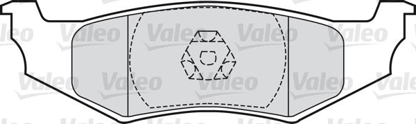 Valeo 598544 - Kit pastiglie freno, Freno a disco autozon.pro