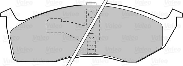 Valeo 598556 - Kit pastiglie freno, Freno a disco autozon.pro