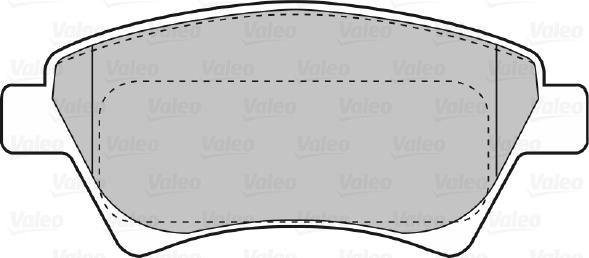 Valeo 598558 - Kit pastiglie freno, Freno a disco autozon.pro