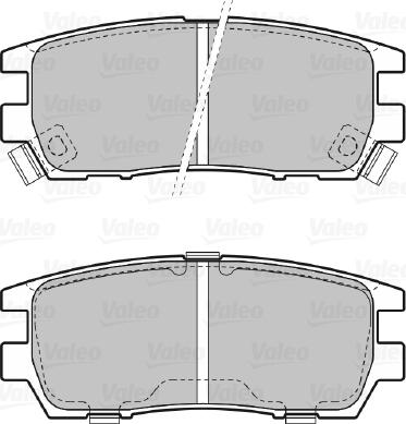 Valeo 598519 - Kit pastiglie freno, Freno a disco autozon.pro