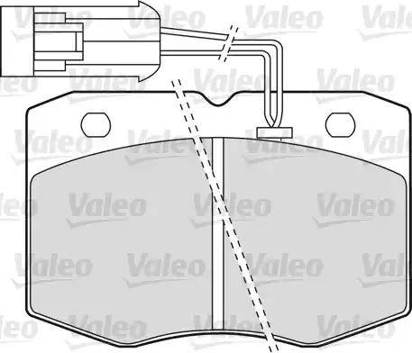 Valeo 598586 - Kit pastiglie freno, Freno a disco autozon.pro