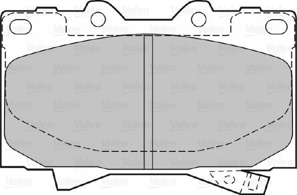 Valeo 598535 - Kit pastiglie freno, Freno a disco autozon.pro