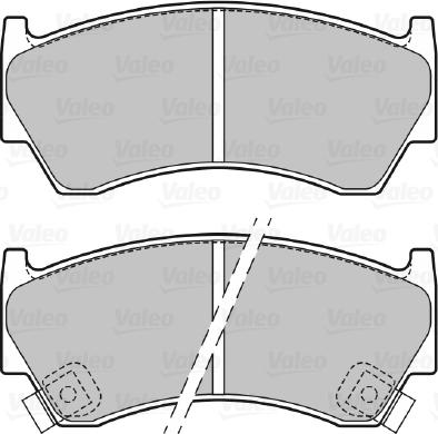 Valeo 598697 - Kit pastiglie freno, Freno a disco autozon.pro