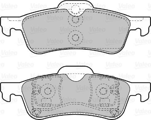 Valeo 598643 - Kit pastiglie freno, Freno a disco autozon.pro