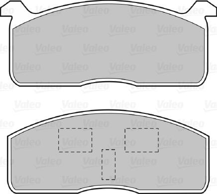 Valeo 598614 - Kit pastiglie freno, Freno a disco autozon.pro