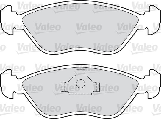 Valeo 598684 - Kit pastiglie freno, Freno a disco autozon.pro