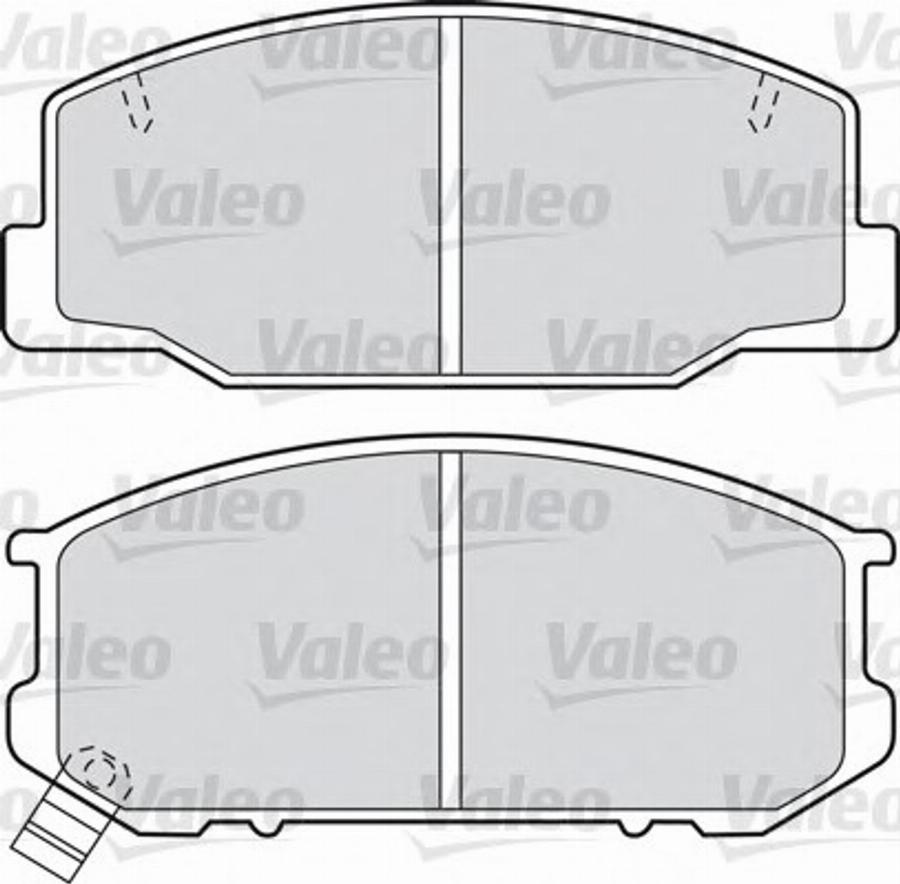 Valeo 598686 - Kit pastiglie freno, Freno a disco autozon.pro