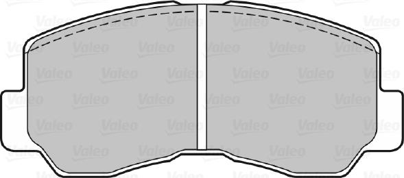 Valeo 598620 - Kit pastiglie freno, Freno a disco autozon.pro