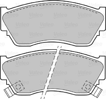 Valeo 598628 - Kit pastiglie freno, Freno a disco autozon.pro