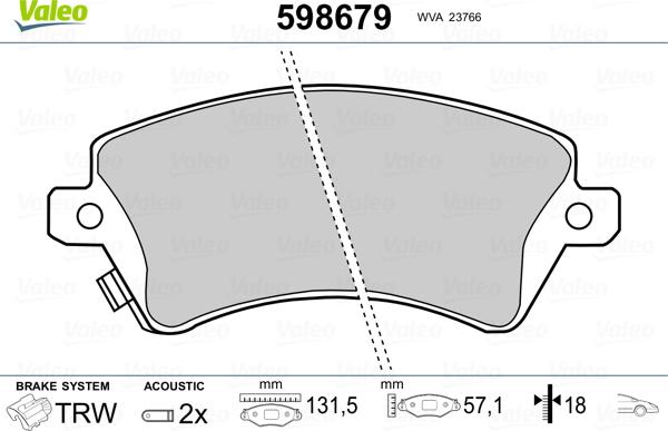 Lucas Electrical 6132881 - Kit pastiglie freno, Freno a disco autozon.pro