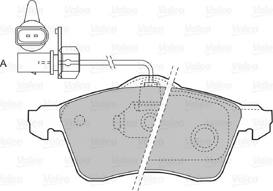 Valeo 598676 - Kit pastiglie freno, Freno a disco autozon.pro