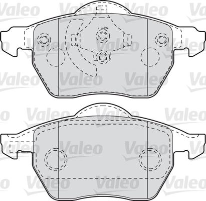 Valeo 598049 - Kit pastiglie freno, Freno a disco autozon.pro