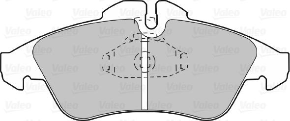 Valeo 598044 - Kit pastiglie freno, Freno a disco autozon.pro