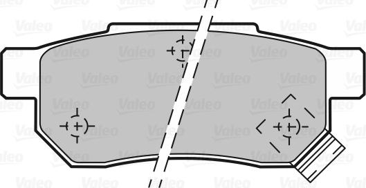 Valeo 598053 - Kit pastiglie freno, Freno a disco autozon.pro