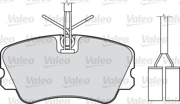 Valeo 598008 - Kit pastiglie freno, Freno a disco autozon.pro