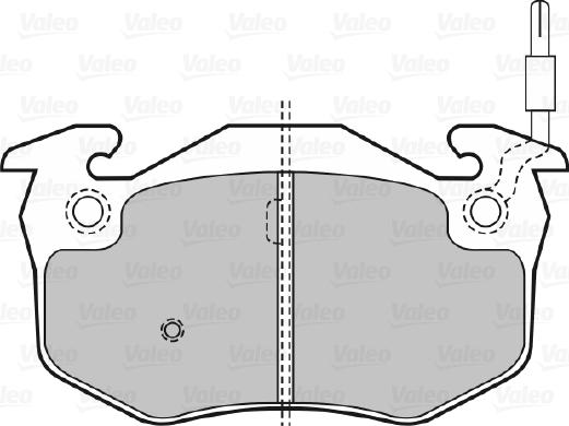 Valeo 598080 - Kit pastiglie freno, Freno a disco autozon.pro