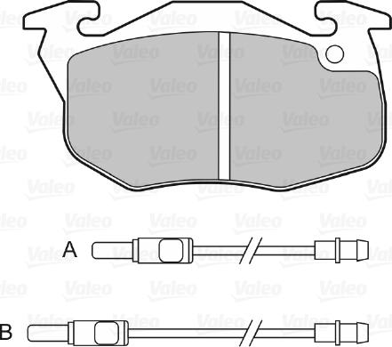 Valeo 598081 - Kit pastiglie freno, Freno a disco autozon.pro