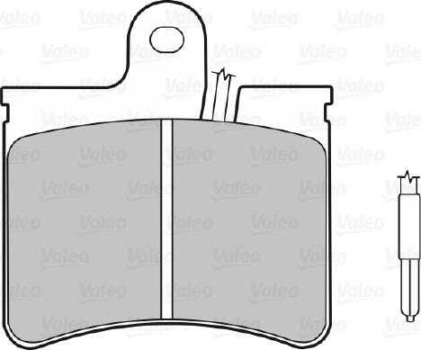 Valeo 598149 - Kit pastiglie freno, Freno a disco autozon.pro