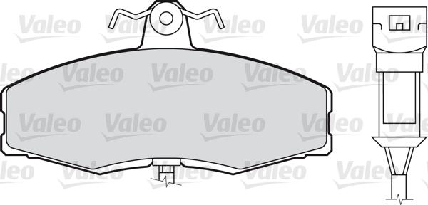 Valeo 598169 - Kit pastiglie freno, Freno a disco autozon.pro