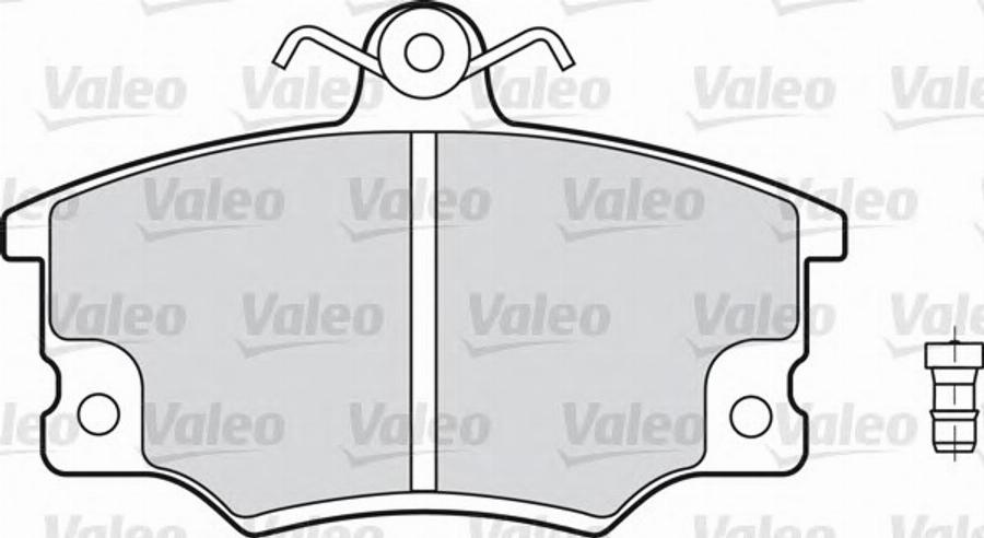 Valeo 598101 - Kit pastiglie freno, Freno a disco autozon.pro