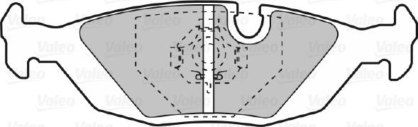 Valeo 598103 - Kit pastiglie freno, Freno a disco autozon.pro