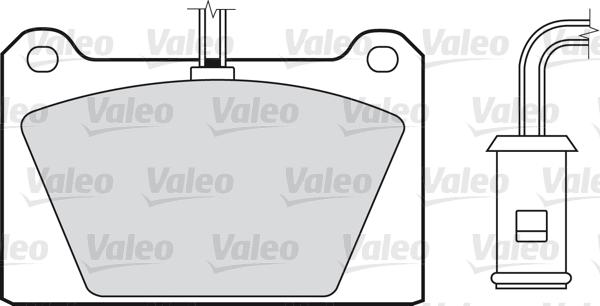 Valeo 598116 - Kit pastiglie freno, Freno a disco autozon.pro