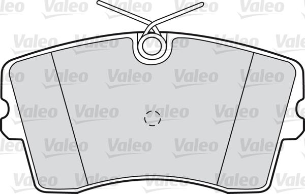 Valeo 598186 - Kit pastiglie freno, Freno a disco autozon.pro