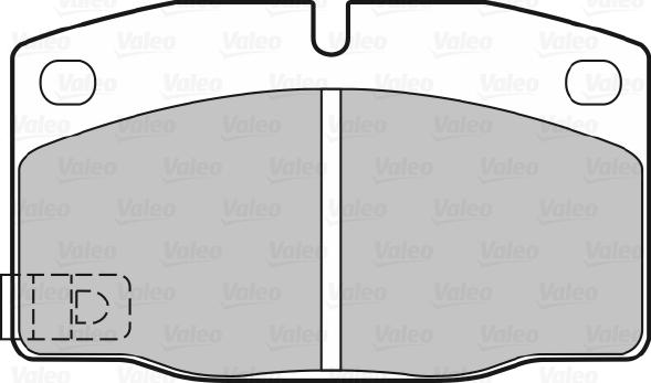 Valeo 598182 - Kit pastiglie freno, Freno a disco autozon.pro