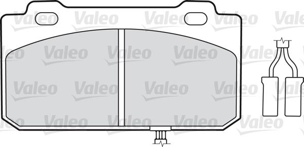 Valeo 598130 - Kit pastiglie freno, Freno a disco autozon.pro