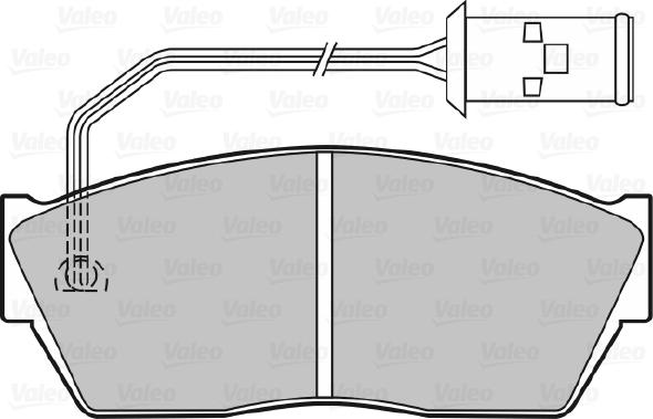 Valeo 598131 - Kit pastiglie freno, Freno a disco autozon.pro