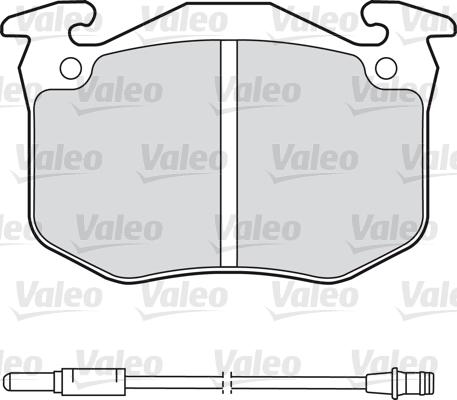 Valeo 598175 - Kit pastiglie freno, Freno a disco autozon.pro