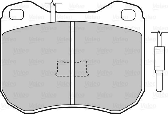 Valeo 598178 - Kit pastiglie freno, Freno a disco autozon.pro