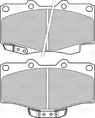 Valeo 598897 - Kit pastiglie freno, Freno a disco autozon.pro