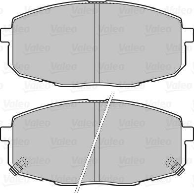 Valeo 598842 - Kit pastiglie freno, Freno a disco autozon.pro