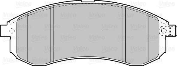 Valeo 598855 - Kit pastiglie freno, Freno a disco autozon.pro