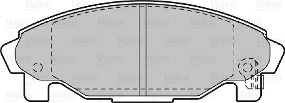 Valeo 598850 - Kit pastiglie freno, Freno a disco autozon.pro