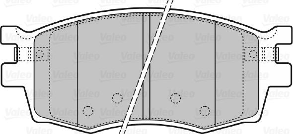 Valeo 598868 - Kit pastiglie freno, Freno a disco autozon.pro