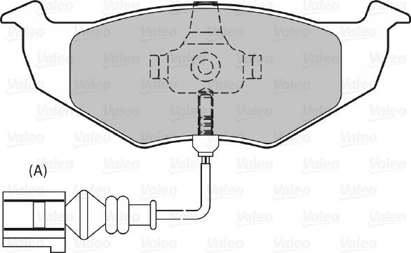 Valeo 598805 - Kit pastiglie freno, Freno a disco autozon.pro