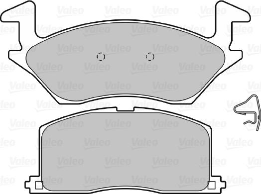 Valeo 598815 - Kit pastiglie freno, Freno a disco autozon.pro