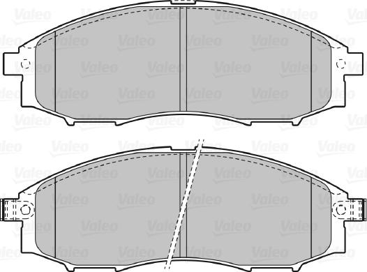 Valeo 598889 - Kit pastiglie freno, Freno a disco autozon.pro