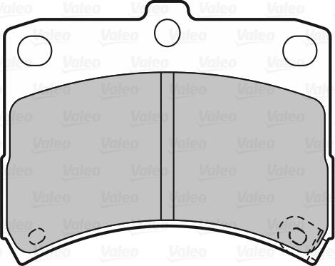 Valeo 598883 - Kit pastiglie freno, Freno a disco autozon.pro