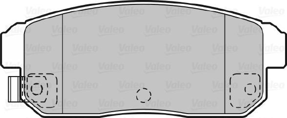 Valeo 598831 - Kit pastiglie freno, Freno a disco autozon.pro