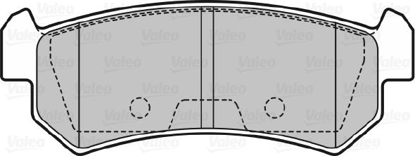 Valeo 598874 - Kit pastiglie freno, Freno a disco autozon.pro